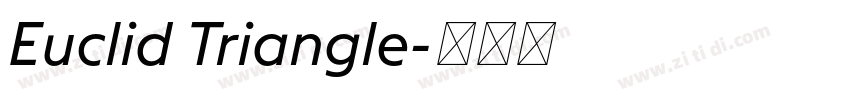 Euclid Triangle字体转换
